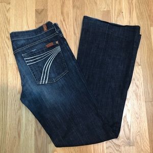 7 For All Mankind Dojo Flare Distressed Jeans
